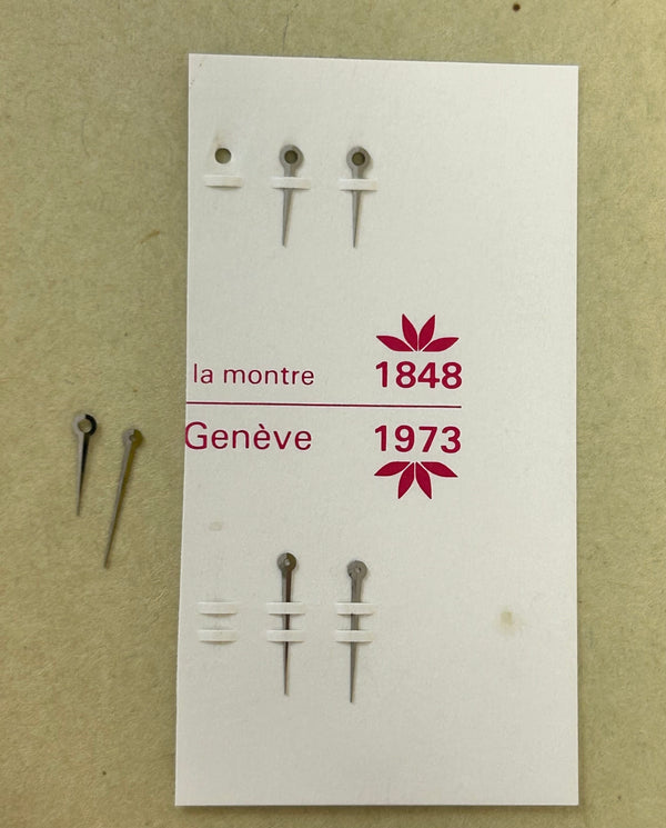 Omega Silver Hands for Caliber 1377 Hour & Minute Pair