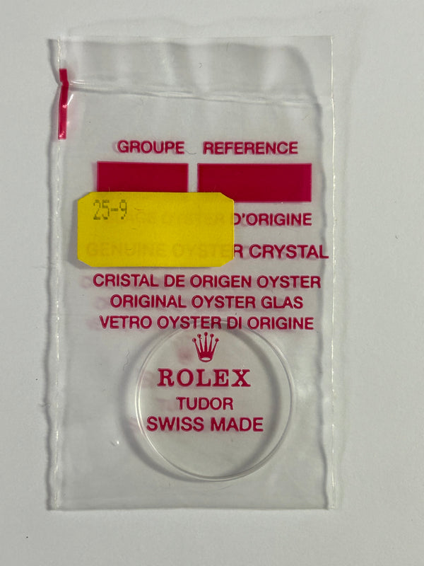 Genuine Rolex Crystal 25-9
