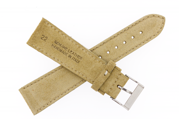 22mm Light Tan Suede Band