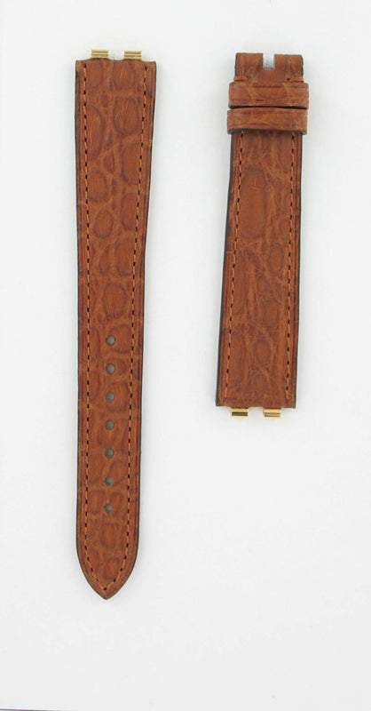 Original Omega Band 97362055 17mm x 14mm Special Ends Brown Alligator - Main Image
