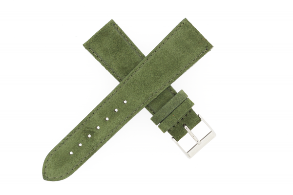 22mm Suede Olive Green