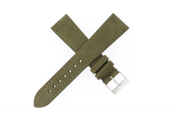 19mm Nubuck Leather Olive Drab