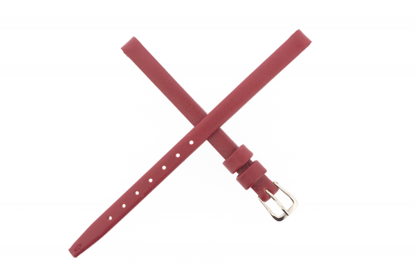 6mm Leather Smooth Deep Red
