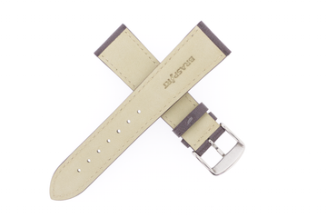 21mm Leather Anthracite Metallic
