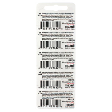 1216 - CR1216 Maxell Lithium Battery