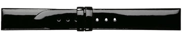 Longines 15mm-12mm Black Patent Leather Strap L682101224