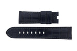 24mm-22mm Discontinued Panerai Genuine Dark Blue - Anthracite Alligator Strap