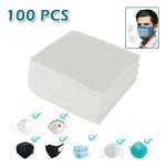 3 Layer Protective Filters for Masks - Disposable - 100 Pack